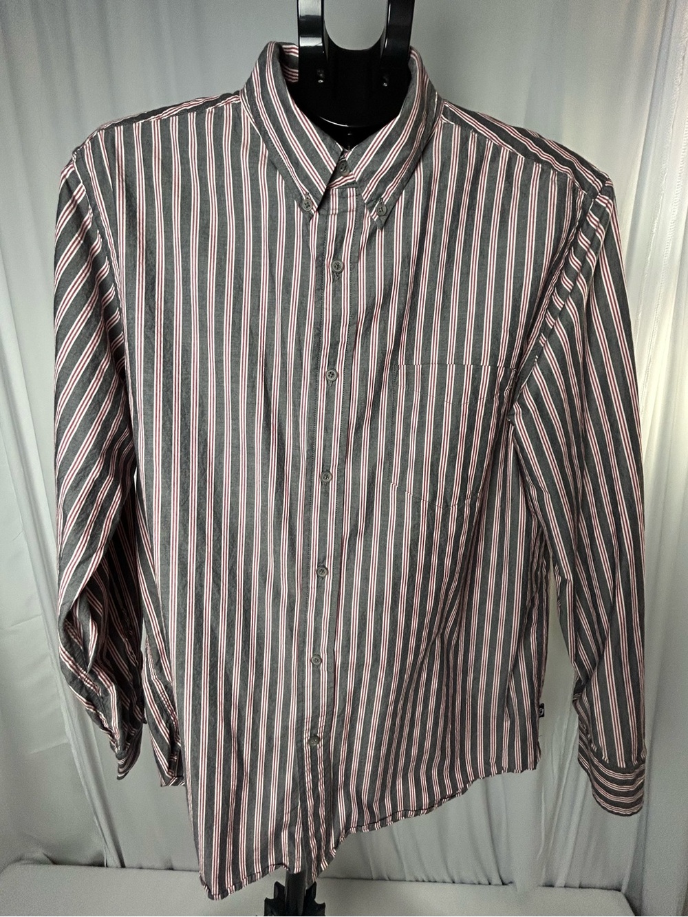 C Men's Button-Down Stripe Shirt